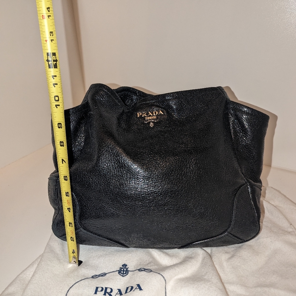 Authentic Prada Sacca Bag in Cervo Lux Nero - Picture 12 of 13